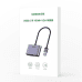 Адаптер-переходник Ugreen USB - HDMI 1.3 (1920 x 1080 @ 60Hz) + VGA 1.2 (1920 x 1080 @ 60Hz) серый (CM449)