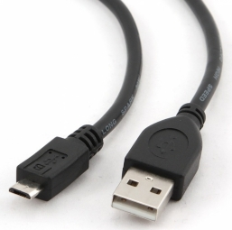 Обложка книги «Kabelis Gembird USB Male - MicroUSB Male 1m Black»
