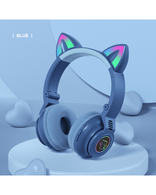 Беспроводные наушники Goodbuy Macaron для детей | bluetooth 5.0 фиолетовый