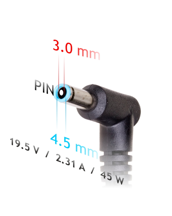 Akyga power supply AK-ND-69 19.5V | 2.31A 45W 4.5 x 3.0 mm + pin HP 1.2m