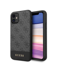GUHCN61G4GLGR Чехол Guess 4G Stripe для iPhone 11 серый