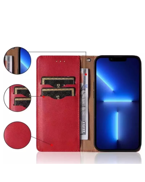 Fusion Magnet Strap книжка чехол + нить для Samsung A346 Galaxy A34 5G красный