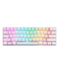 Беспроводная механическая клавиатура Motospeed SK62 White (синий переключатель)