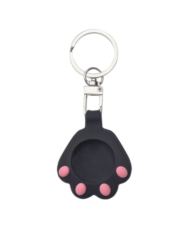 Fusion Cat Paw брелок для Apple AirTag с кольцом для ключей черный