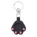 Fusion Cat Paw брелок для Apple AirTag с кольцом для ключей черный