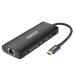 Обложка книги «Choetech docking station adapter hub USB Typ C 6in1 100W PD black (HUB-M05)»