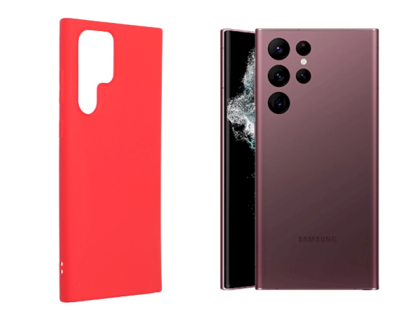 Fusion soft matte back case силиконовый чехол для Samsung S908 Galaxy S22 Ultra красный