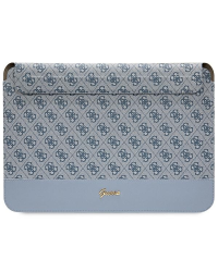 Guess Sleeve GUCS14PS4SGB 14" blue|blue 4G Stripe Metal Logo