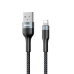 Remax Sury 2 Series Cable Durable Nylon Braided Wire USB - Lightning 2,4 A 1 m black (RC-064i black)