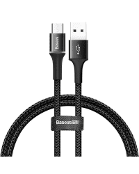 Baseus Halo Data cable Lightning with LED lamp 3A 1m (Black)