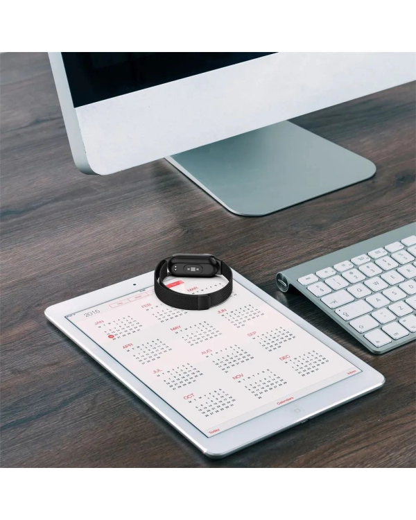 Дополнительное изображение книги «Tech-Protect MilaneseBand strap for Xiaomi Smart Band 8 | 8 NFC - black»
