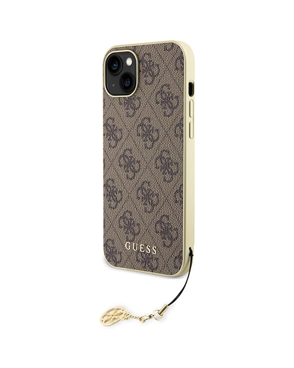 Guess GUHCP15MGF4GBR iPhone 15 Plus 6.7" brązowy|brown hardcase 4G Charms Collection