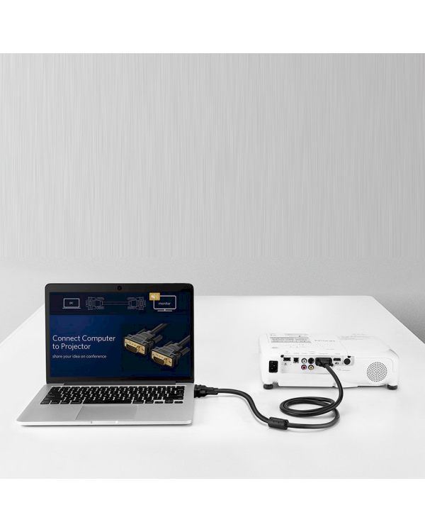 Дополнительное изображение книги «Ugreen VGA (męski) - VGA (męski) cable FHD 1,5 m black (VG101 11630)»