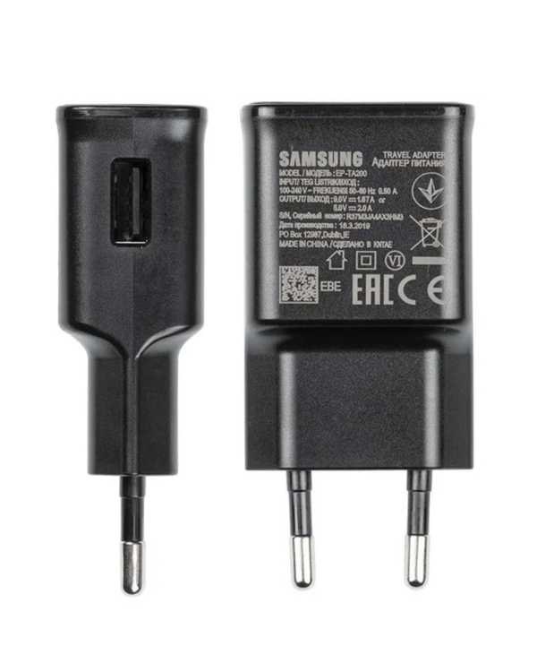 EP-TA200EBE + EP-DR140ABE Samsung 15W Travel Charger + USB-C Data Cable черный (OEM)