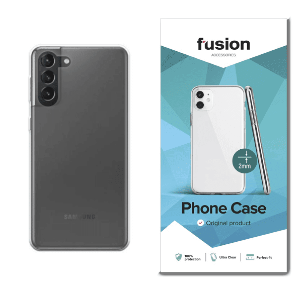 Fusion ultra clear series 2 mm силиконовый чехол для Samsung G991 Galaxy S21 5G прозрачный (EU Blister)