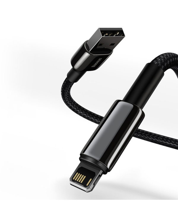 Baseus Tungsten Gold Cable USB to iP 2.4A 1m (черный)