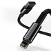 Baseus Tungsten Gold Cable USB to iP 2.4A 1m (черный)