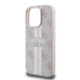 Guess GUHMP16XP4RPSP iPhone 16 Pro Max 6.9" розовый жесткий чехол 4G Printed Stripes MagSafe