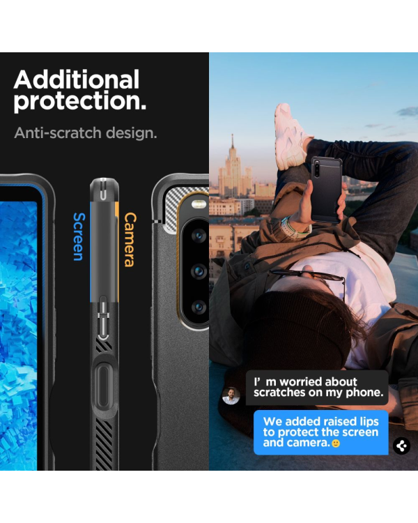 Дополнительное изображение книги «Spigen Rugged Armor Sony Xperia 1 V czarny|black ACS06204»