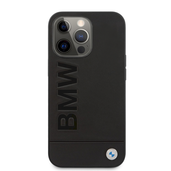 Обложка книги «BMHCP13LSLLBK BMW Leather Hot Stamp Case for iPhone 13 Pro Black»