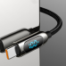 Baseus USB Type C - USB Type C cable 100 W (20 V | 5 A) 1 m Power Delivery with display screen power meter white (CATSK-B06)
