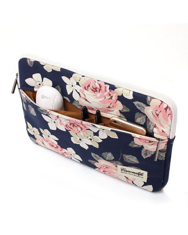 ХОЛЩОВЫЙ РУКАВ ДЛЯ НОУТБУКА 15-16 NAVY ROSE