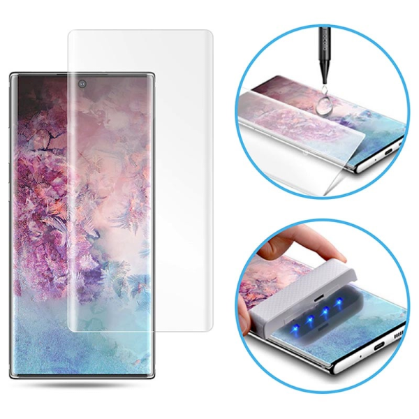 Fusion UV 9H Защитное стекло + Эко Клей + Лампа для экрана Samsung N970 Galaxy Note 10