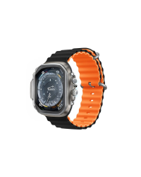 Devia strap Deluxe Sport6 for Apple Watch 44mm| 45mm| 46mm| 49mm black orange