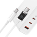 Baseus GaN5 Pro wall charger 2xUSB-C + USB, 140W (white)