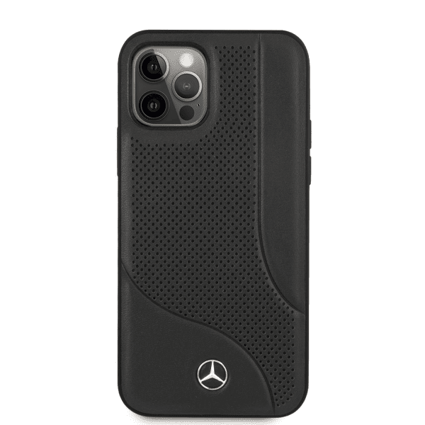 Обложка книги «MEHCP12LCDOBK Mercedes Perforated Leather Hard Case for iPhone 12 Pro Max 6.7 Black»