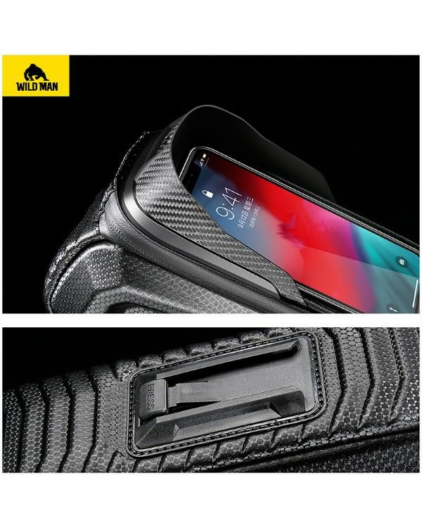 Etui|uchwyt rowerowy WILDMAN L E10S sakwa na ramę czarna|black