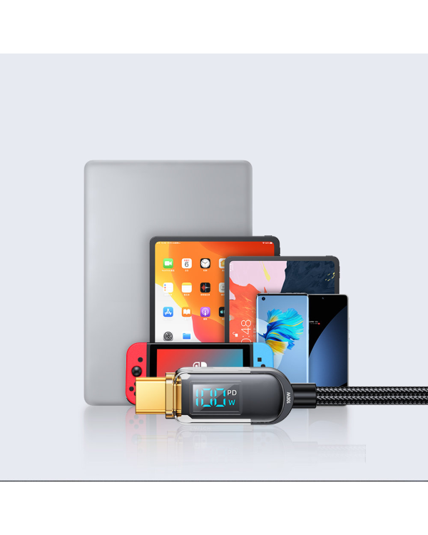 Кабель USB-C 100 Вт 1,2 м Joyroom S-CC100A4 (черный)