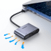 Адаптер-переходник Ugreen USB - HDMI 1.3 (1920 x 1080 @ 60Hz) + VGA 1.2 (1920 x 1080 @ 60Hz) серый (CM449)