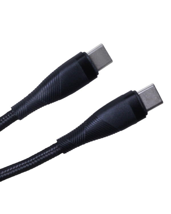 Дополнительное изображение книги «Maxlife MXUC-08 cable USB-C - USB-C 1,0 m 60W black nylon»