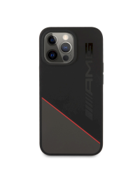 AMHCP13LRGDBK AMG Liquid Silicone Case for iPhone 13 Pro Black/Red