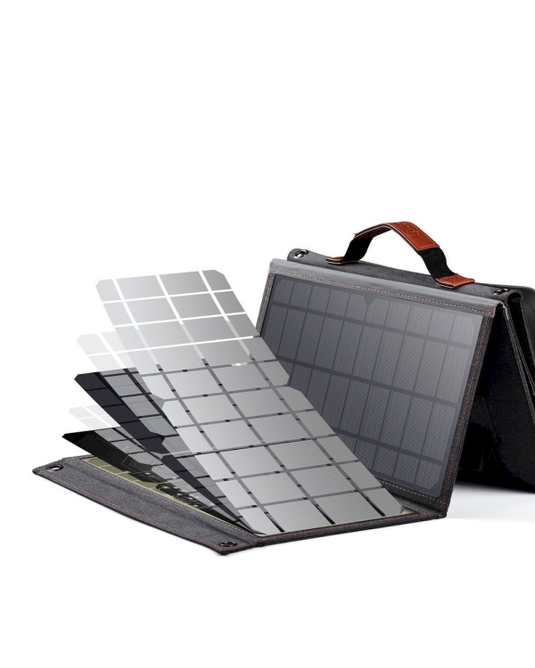 Choetech Foldable Solar Charger Solar Photovoltaic 36W Quick Charge Power Delivery USB / USB Type C (94 x 36 cm) Gray (SC006)