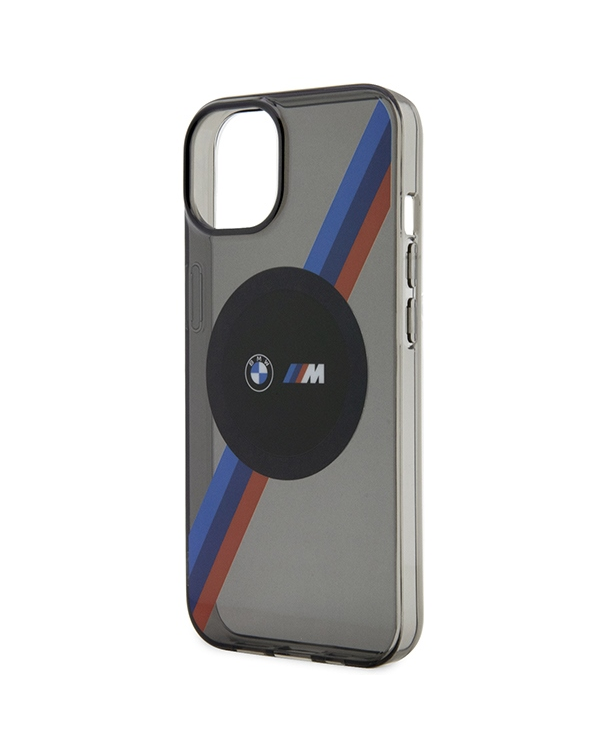 Etui BMW BMHMP14SHDTK iPhone 14 6.1" szary|grey Tricolor Stripes MagSafe