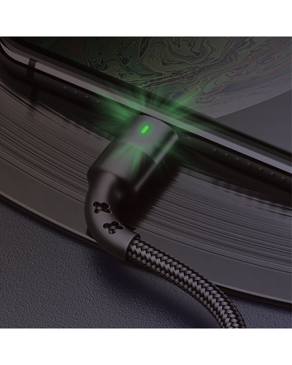 Дополнительное изображение книги «USAMS Kabel pleciony U26 USB-C 1m 1szt. for set 3A Fast Charging czarny|black SJ313TC01 (US-SJ313)»