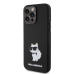 Karl Lagerfeld Liquid Silicone Choupette NFT Case for iPhone 15 Pro Max Black