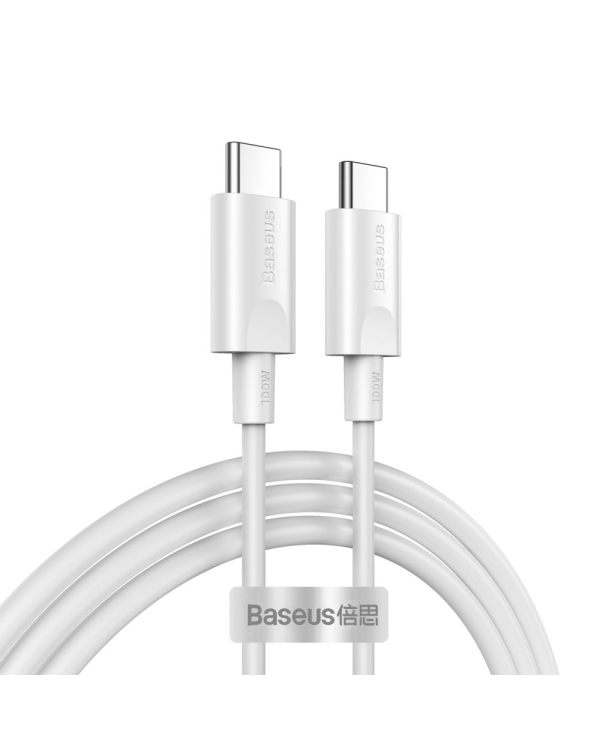 Baseus Xiaobai USB-C -> USB-C провод для зарядки 100W / PD 2.0 / 150 cm белый