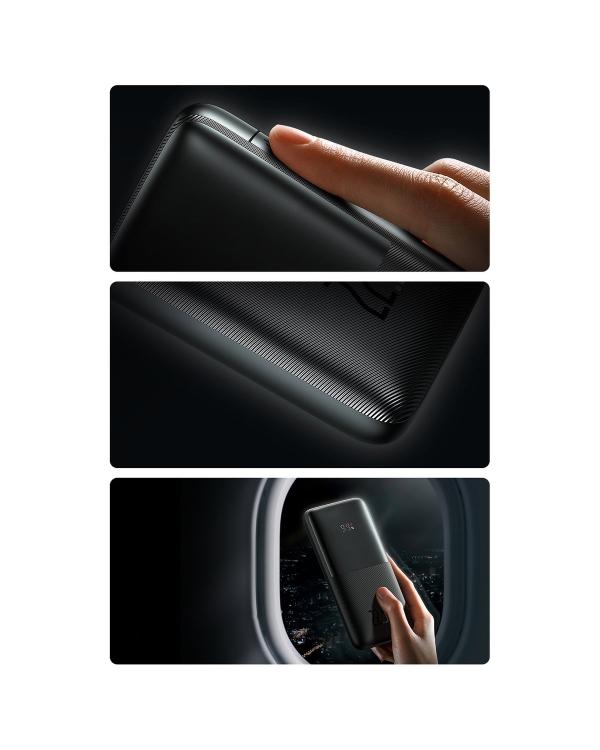 Powerbank Baseus Bipow Pro 10000mAh, 2xUSB, USB-C, 20W (black)