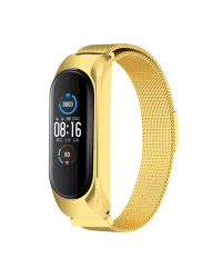 Fusion metal ремешок для часов Xiaomi Mi Band 3 / 4 / 5 золотой