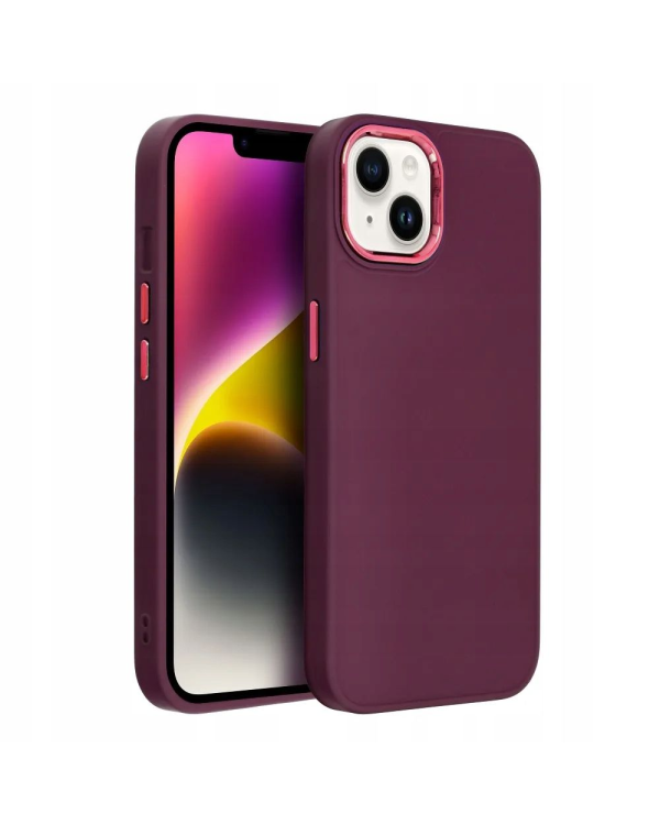 Силиконовый задний чехол Fusion Frame для Xiaomi Redmi 12 4G|12 5G пурпурный