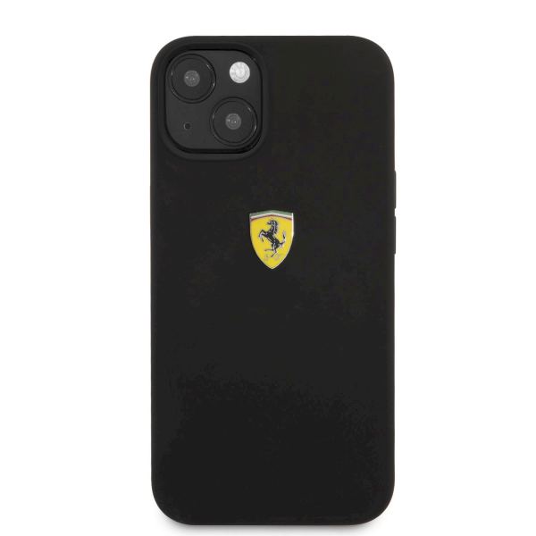 Обложка книги «FESSIHCP13SBK Ferrari Liquid Silicone Metal Logo Case for iPhone 13 Mini Black»