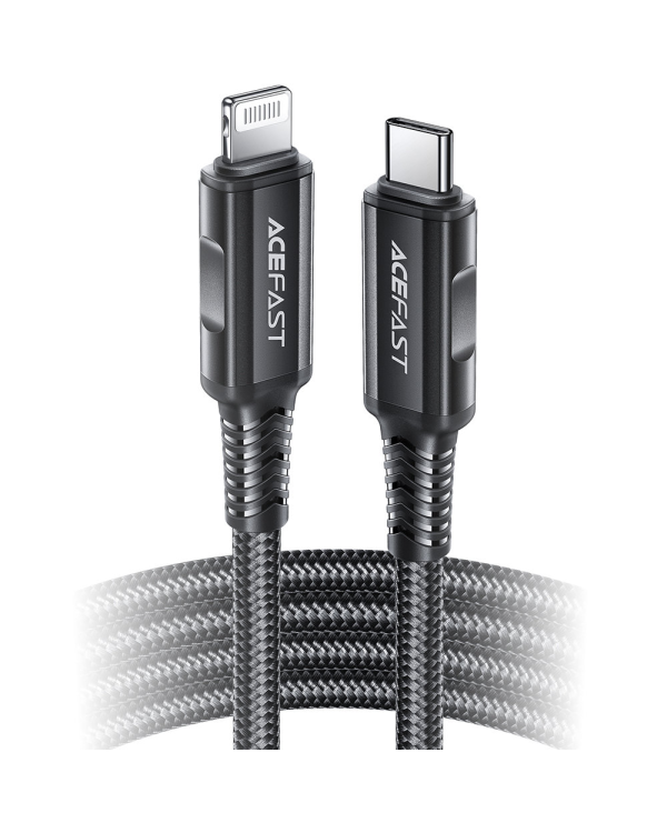 Acefast cable MFI USB Type C - Lightning 1,8m, 30W, 3A black (C4-01 C Black)