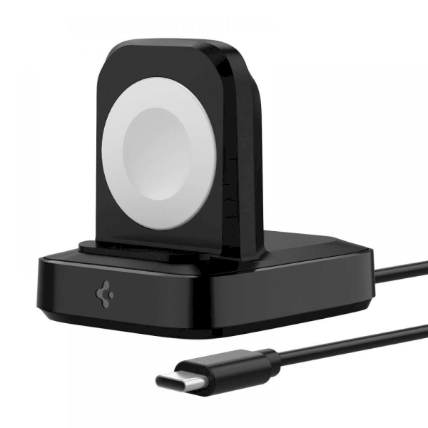 Обложка книги «SPIGEN PF2002 POWERARC APPLE WATCH WIRELESS CHARGER BLACK»