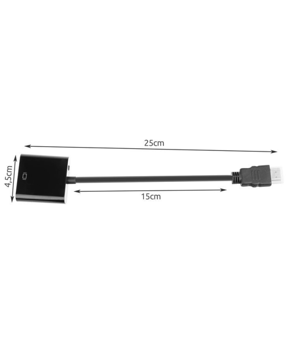 Fusion HDMI (19pin) to VGA (15pin) Adaptor Black
