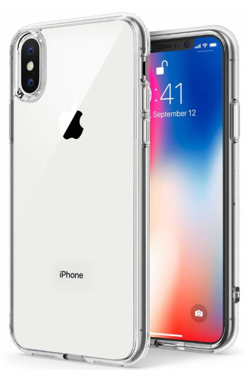 Fusion Ultra Back Case 0.3 mm Прочный Силиконовый чехол для Apple iPhone X / XS Прозрачный