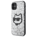 Оригинальный чехол KARL LAGERFELD Glitter Choupette Patch KLHCN61G2CPS для Iphone 11| Xr серебристый