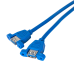 Адаптер с кабелем Akyga AK-CA-62 2x USB A 3.0 A (f) | USB 19 pin (f) 65 см